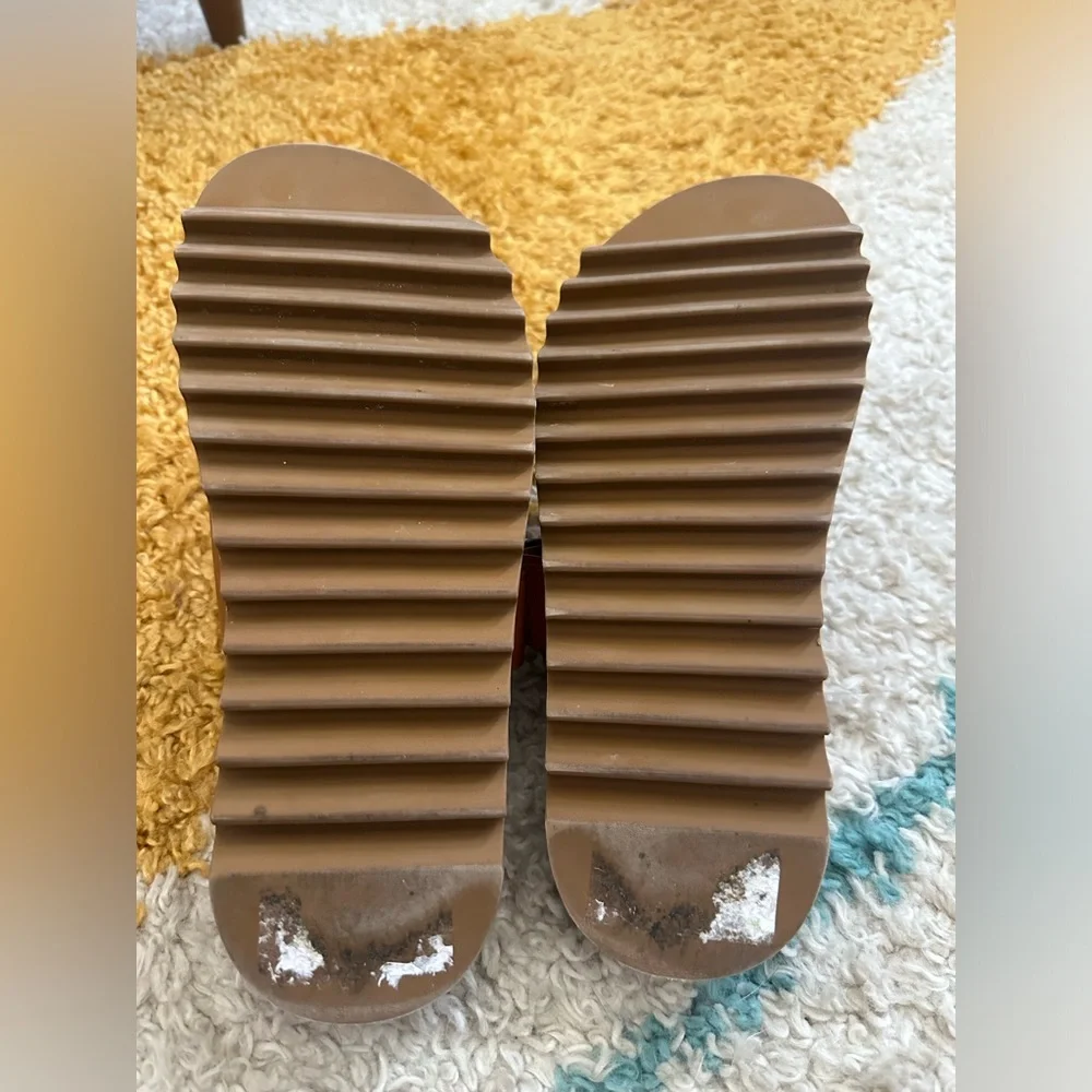 GORGEOUS Cognac leather Tamara Mellon Sandals - adjustable two straps! - Picture 2 of 6